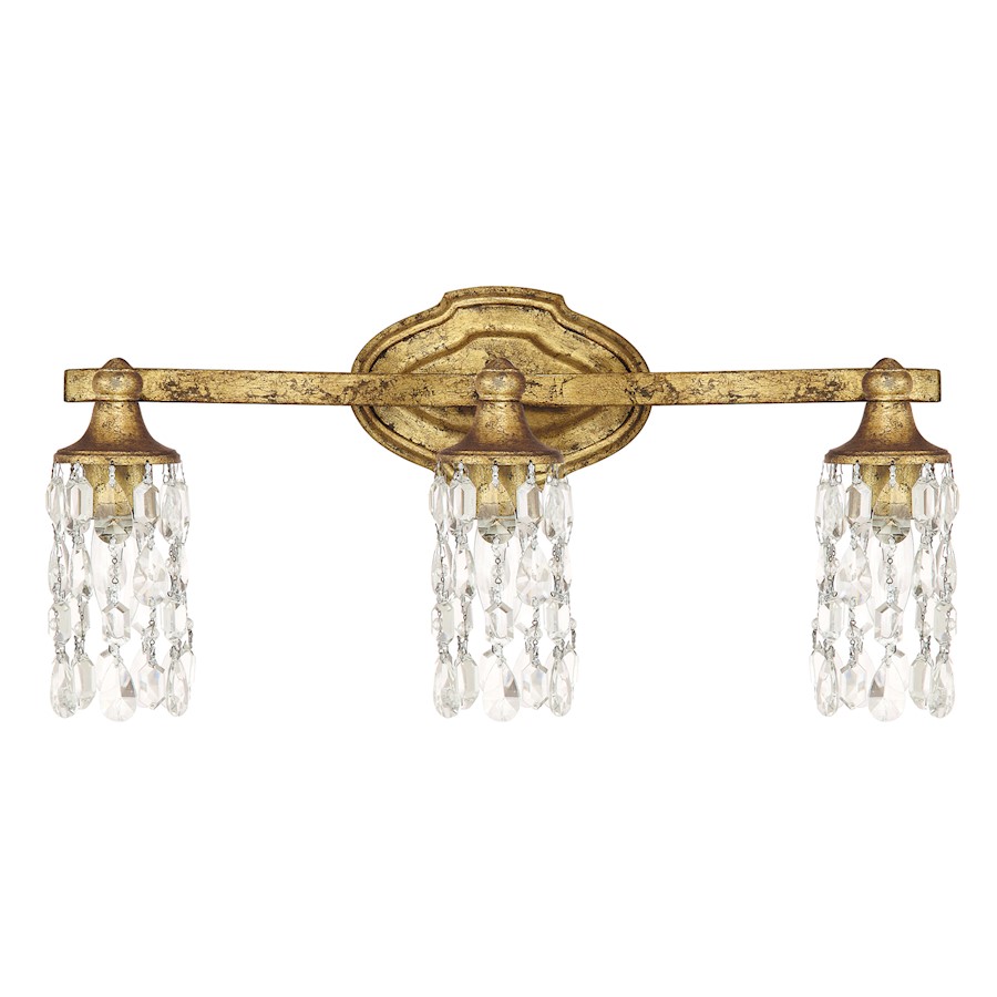 Capital Lighting Blakely 3 Light Vanity Fixture, Antique Gold - 8523AG-CR  841224090947 | eBay