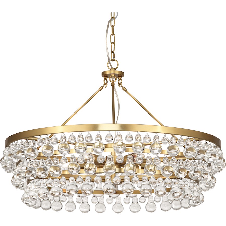Robert Abbey Bling 6 Light Chandelier, Antique Brass - 1004 8322100408