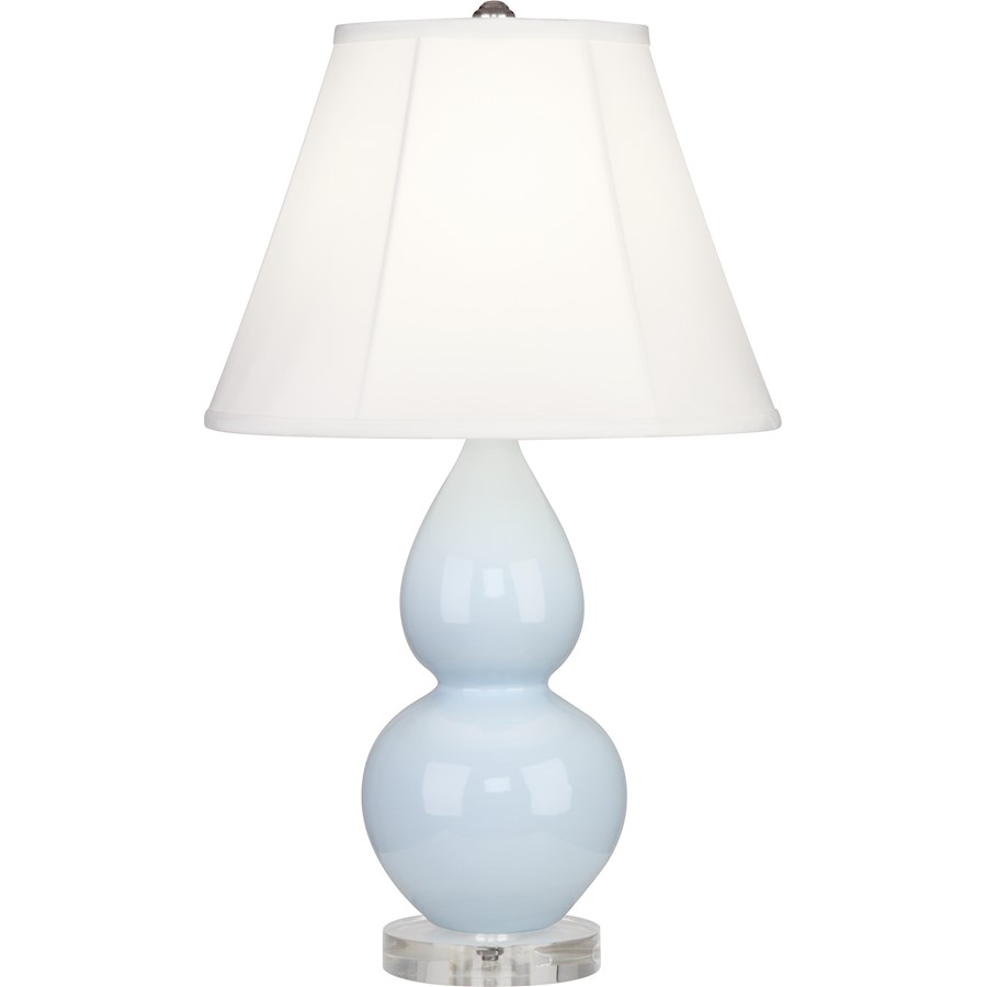 Robert Abbey Small Double Gourd Accent Lamp, Baby Blue/Lucite Base ...